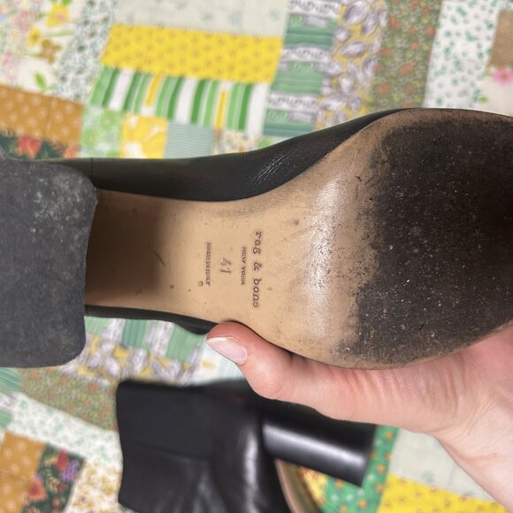 Rag & Bone Leather Boots with 3.75 inch heel - Picture 4 of 8